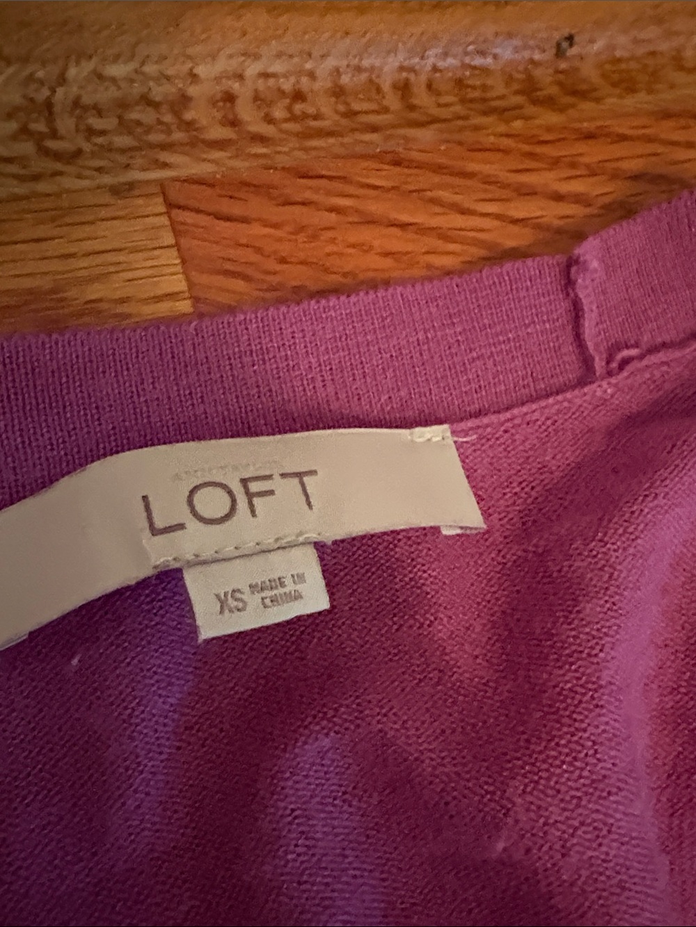 LOFT Women's Magenta, gray and Lavender Button-Front Cardigans - all three - Picture 4 of 11